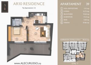 Apartament cu 2 camere Alecu Russo Residence