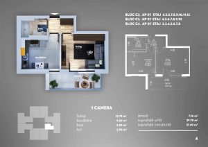 Arena Tower Residence - Plan 2d Apartament Tip Studio 1
