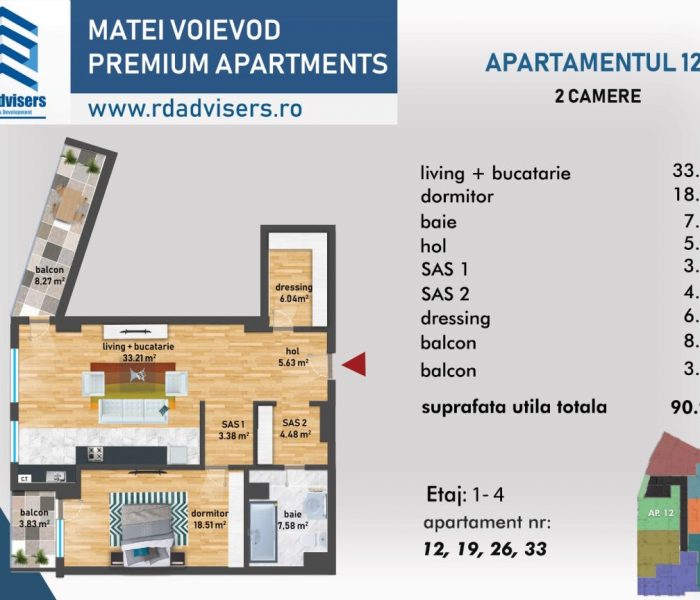 Matei Voievod Premium Apartments - apartament 2 camere_2