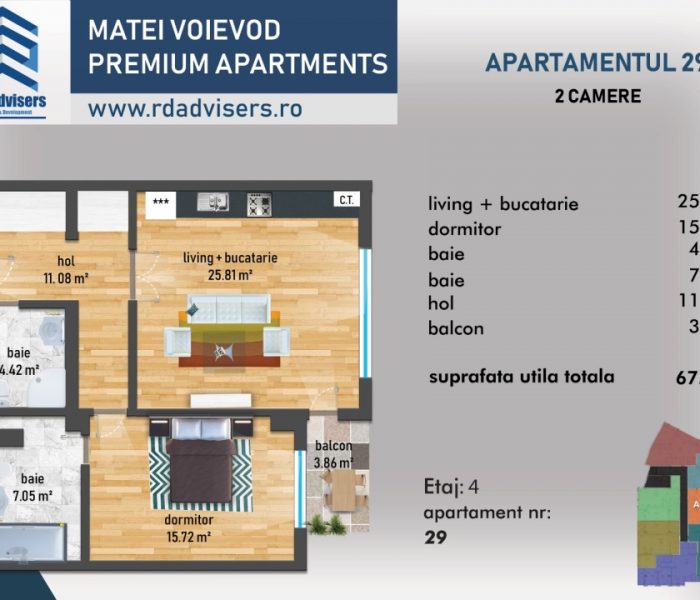 Matei Voievod Premium Apartments - apartament 2 camere_4